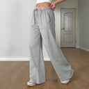 Women's Wide Leg Leisure Pants with Elastic Waist