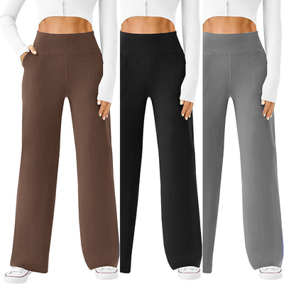Women's Relaxed Fit Leisure Pants with Side Pockets