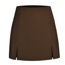 Chic Ladies Mini Skirt with Side Slits
