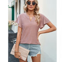 Women's Lace Pattern Airy Blouse Shirt
