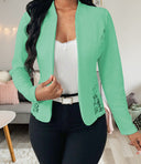 Ladies' Blazer Jacket with Lace Details