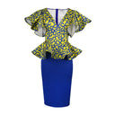 Chic Women's Peplum Blouse with Sheer Inserts