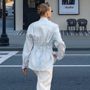 Chic Flowing Blouse with Tie Detail