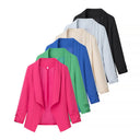 Chic Women's Blazer Jacket with Stylish Sleeve Design