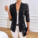 Lace Sleeve Women's Blazer for Stylish Appeal