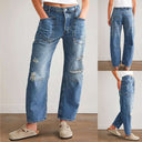 Stylish Women's Denim Pants with Spacious Pockets