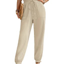 Viscose Jogging Pants for Women with Relaxed Fit & Handy Pockets