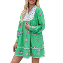 Floral Ruffled Blouse Dress for Women