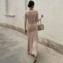 Chic Maxi Dress with Sophisticated Wrap Design