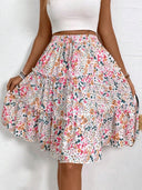 Chic Ruffle Detail Wrap Skirt for Women