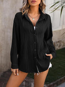 Striped Long Sleeve Women's Blouse for Everyday Style