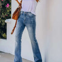 Chic High-Waisted Flared Jeans for Women