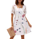 Floral Print Shift Dress for Women