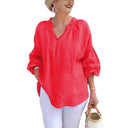 Stylish Women's Blouse with Smock Sleeves