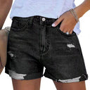 Trendy Distressed Denim Shorts for Women