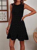 Ruffled Sleeveless Summer Dress for Women