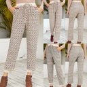 Chic Women's Leisure Pants with Stretchy Waistband