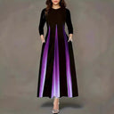 Gradient Maxi Dress with Convenient Pockets