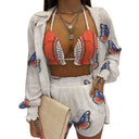 Floral Print Women's Bikini Set in Casual Style