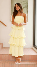 Chic Ruffle Detail Maxi Dress for Women