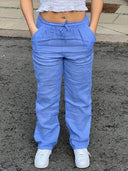 Women’s Relaxed Linen Trousers with Pockets