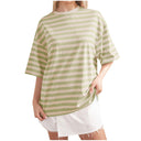 Women's Striped Oversized T-Shirt – Stylish Everyday Wear