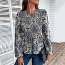 Chic Floral Puff Sleeve Blouse for Women
