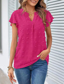 Chic Women's Blouse with Ruffle Accents
