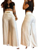 Chic High-Waisted Palazzo Pants with Belted Design