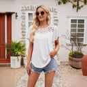 Lace-Trimmed Women's Blouse for All Occasions