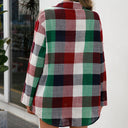 Chic Women's Long Sleeve Checked Shirt Dress