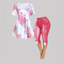 Floral Print Women's Tunic Dress - Stylish Design