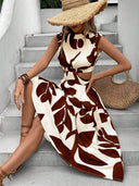Floral Cut-Out Maxi Dress for Women