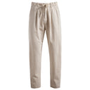 Adjustable Waist Women's Cotton Trousers