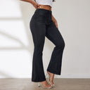 High-Waisted Flared Jeans with Pockets for Women