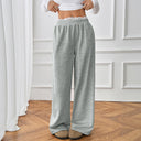 Chic Women's Long Pants with Elastic Waistband