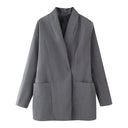 Chic Women's Blazer Jacket with Pockets