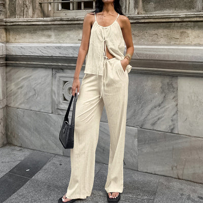 Chic Women's Ruffle Strap Dress for Effortless Style