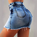 Stylish Women's Denim Skirt with Innovative Zipper