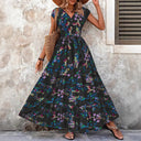 Floral Paisley Women's Maxi Dress - Flattering Design