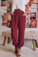 Women's Elastic Waist Casual Trousers