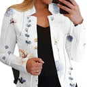 Floral Print Women's Blazer with Tailored Fit