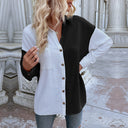 Stylish Women's Asymmetrical Blouse with Button Placket and Chest Pocket