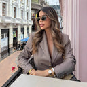 Chic Women's Blazer with Belt