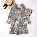 Bohemian Paisley Flowing Dress for Women