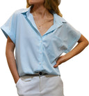 Chic Short Sleeve Blouse for Women
