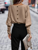 Chic Puff Sleeve Women's Blouse
