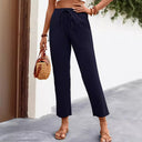 Women's Chino Pants with Elastic Waistband