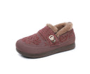Cozy Women's Slippers with Decorative Buckle