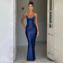 Chic Long Sleeve Maxi Dress for Women with Adjustable Straps